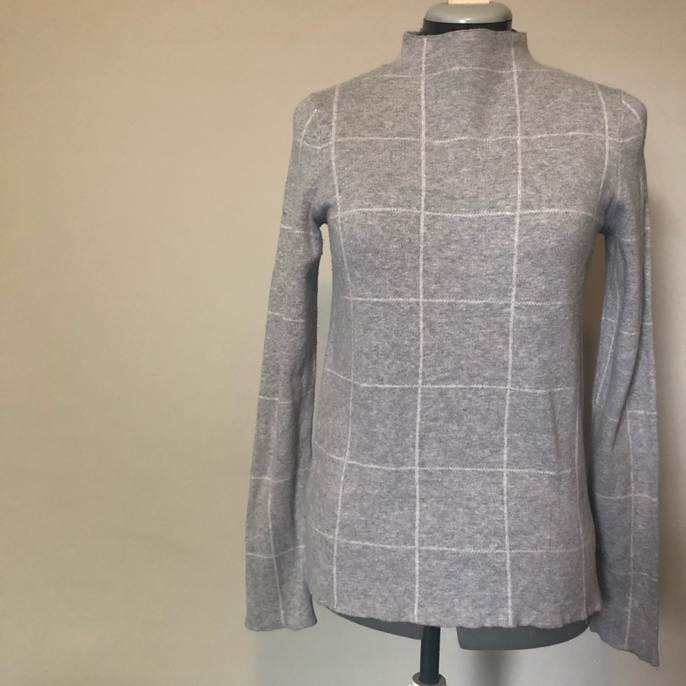Kensie Corray Windowpane Plaid Pullover